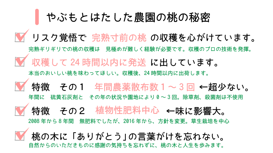 あらかわの桃栽培想い